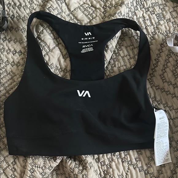 RVCA Women's Black Sports Bra - Picture 1 of 3